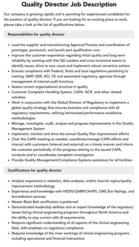 director of quality jobs in chicago area